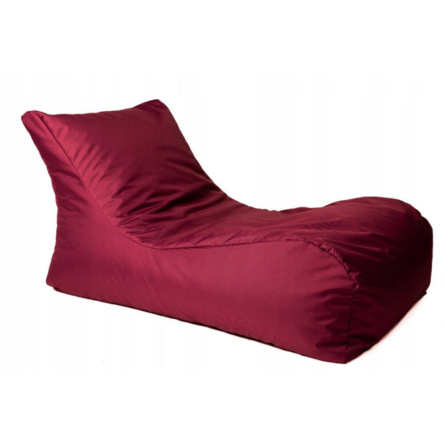 Sedací vak na ležení XXL vínový – pohodlné herní křeslo a relaxační vak do domu i na zahradu