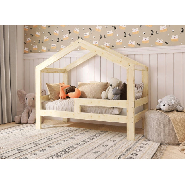 Postel domeček 90 x 180 cm borovice PD včetně roštu