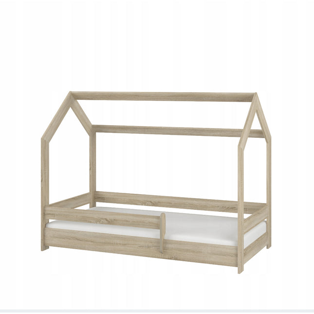 Postel domeček 80 x 160 cm prirodni Baby Boo včetně roštu