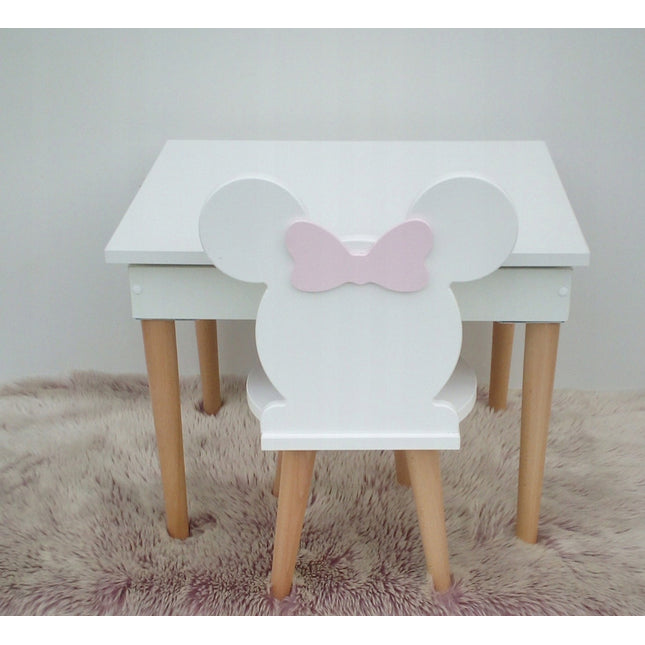 Dětský stůl s úložným prostorem + židlička Mickey Mouse