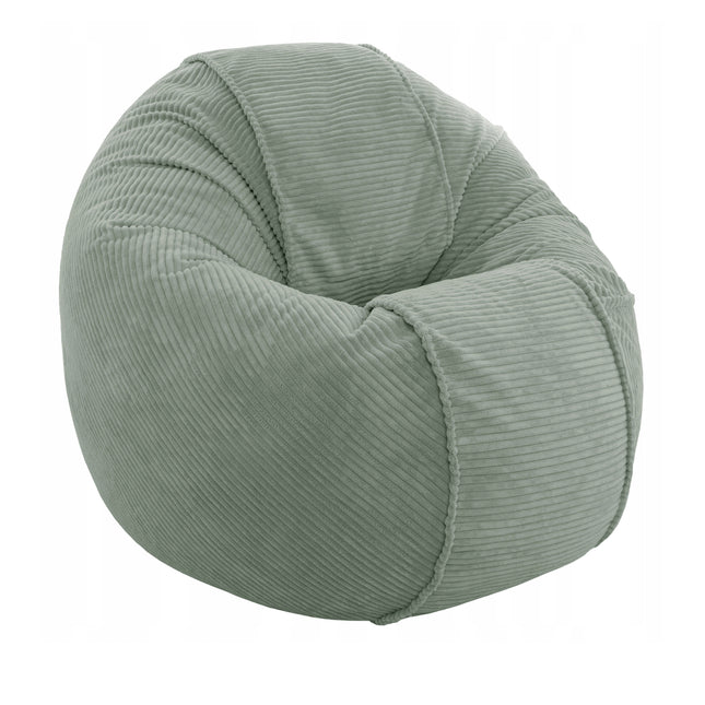 SEDACÍ VAK OVAL 2v1 – plyšový MANŠESTR • 120 cm zelený