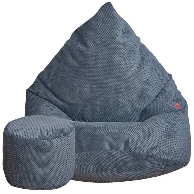 Vak na sezeni + podnožník grafitový Sako Loft samet