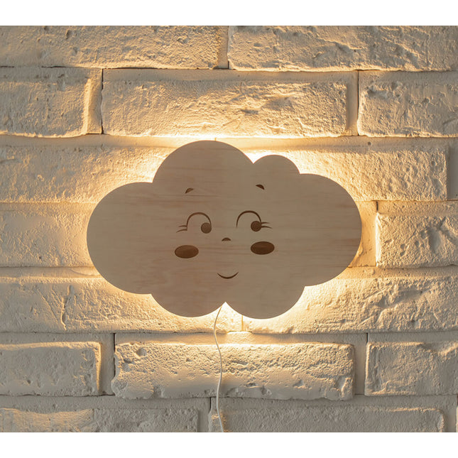 Dětská nástěnná lampička obláček