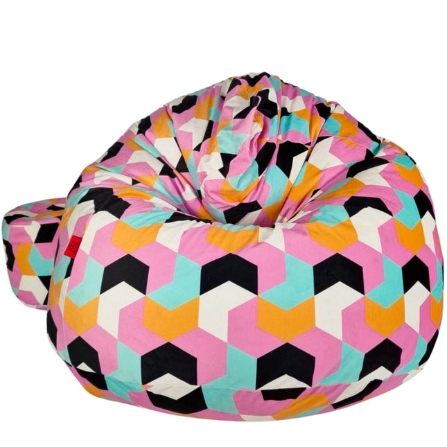 Sedací vak gigant sametový GEO 2