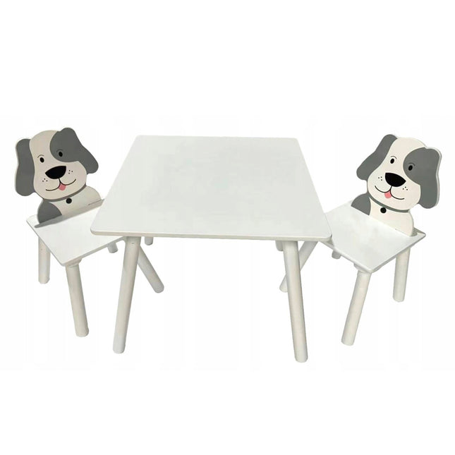 Dětský stůl a 2 židličky pejsky