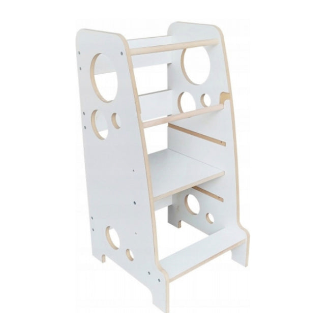 Rostoucí učící věž bílá bubliny 85 cm