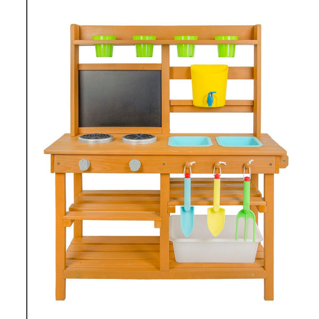 Dřevěná zahradní kuchyňka