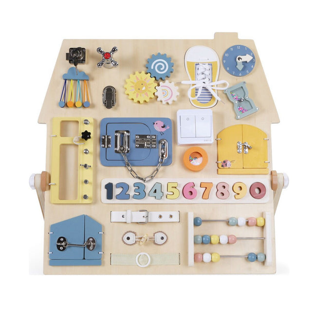 Activity board Senzorická deska Domeček