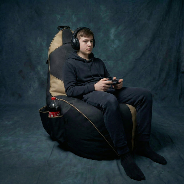 Sedací vak gamingovy Herní křeslo bežový Premium