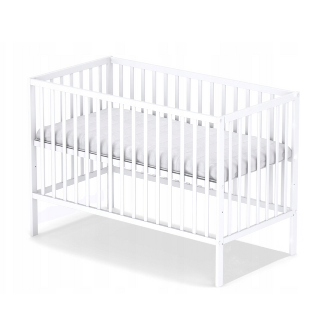 Dětská postýlka dřevěná Stas 60 x 120 cm bílá