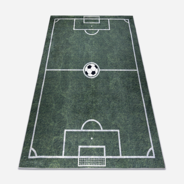 Omyvatelný koberec BAMBINO 2138 Dětské hřiště, fotbal pro děti protiskluzový - zelený