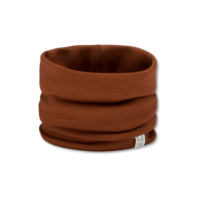 Dětsky merino nákrčník hnědý