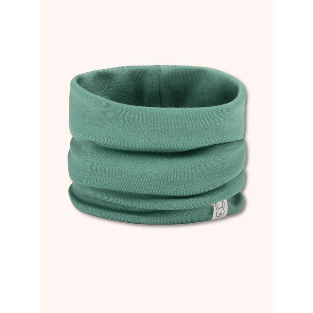 Dětsky merino nákrčník zelený šalvějový