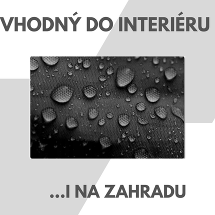 Sedací vak XXXL + podnožník šedý do interieru na terasu nebo zahradu