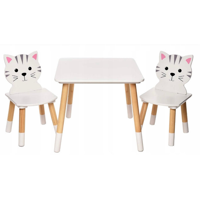 Dětský stůl a 2 židličky kočky