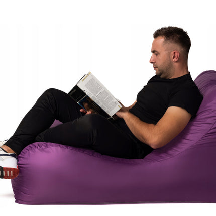 Sedací vak na ležení XXL béžový – pohodlné herní křeslo a relaxační vak do domu i na zahradu