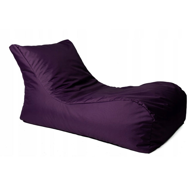 Sedací vak na ležení XXL tmavě fialový – pohodlné herní křeslo a relaxační vak do domu i na zahradu