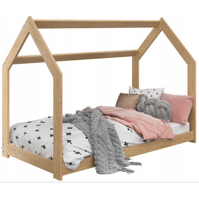 Postel domeček 87 x 168 cm borovice Magnat včetně roštu