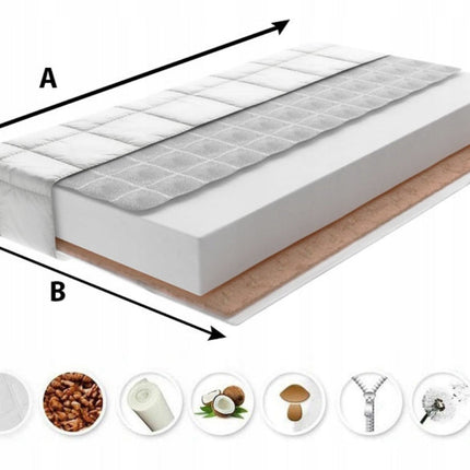 Dětská matrace Kokos - Molitan - Pohanka 140x70x10 cm středně tvrdý