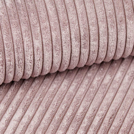 Manšestrový sedací vak pro děti PUDROVĚ RŮŽOVÝ + PODNOŽKA ZDARMA