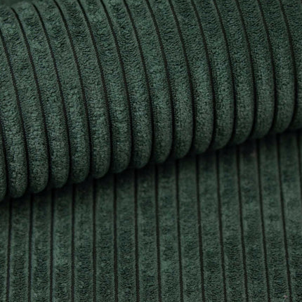 Manšestrový sedací vak pro děti TMAVĚ ZELENÝ + PODNOŽKA ZDARMA