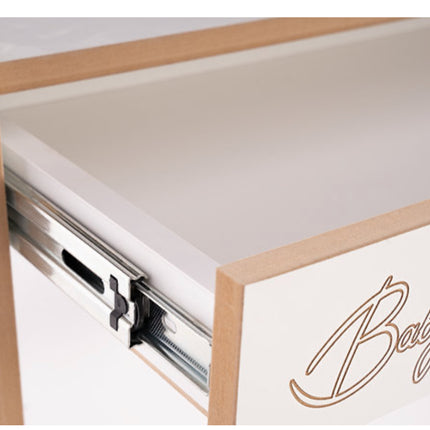 Dětský stůl se zásuvkou + 2 židličky + doplňky