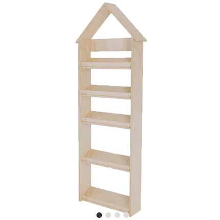 Dětská knihovnička Domek přírodní – styl skandinávský | Montessori inspirace