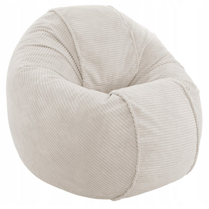 SEDACÍ VAK OVAL 2v1 – plyšový MANŠESTR • 120 cm béžový