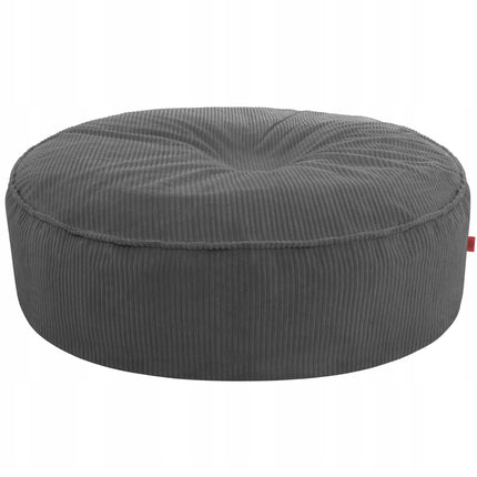 SEDACÍ VAK OVAL 2v1 – plyšový MANŠESTR • 120 cm grafitový