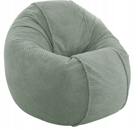 SEDACÍ VAK OVAL 2v1 – plyšový MANŠESTR • 120 cm zelený