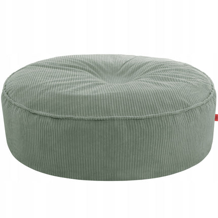 SEDACÍ VAK OVAL 2v1 – plyšový MANŠESTR • 120 cm zelený