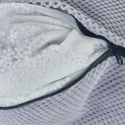 SEDACÍ VAK OVAL 2v1 – plyšový MANŠESTR • 120 cm grafitový