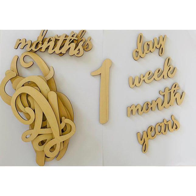 Sada na focení miminka novorozence týden měsíc rok