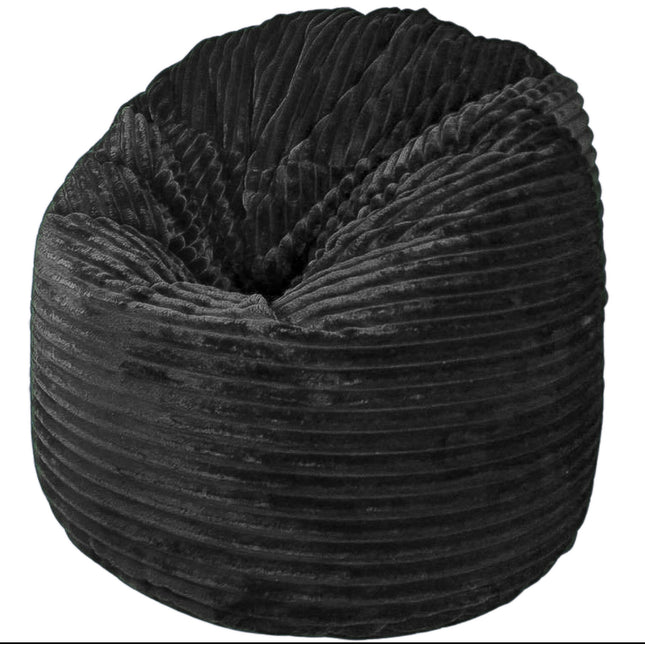 Sedací vak gigant plyšový cerný