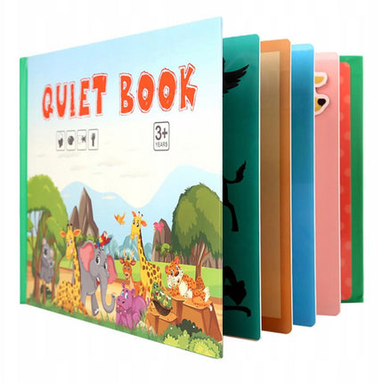 Montessori Quiet book -sticker book -Tichá knížka - sada 4 tichých knížek