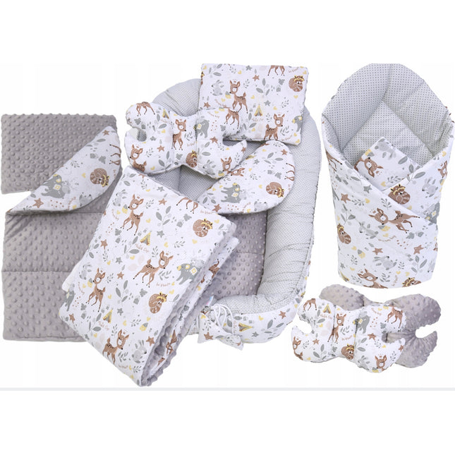 Kokon dětské hnízdečko ohrádka minky 6 elementů Srnky