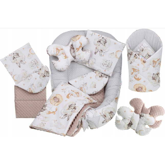 Kokon dětské hnízdečko ohrádka minky 6 elementů Medvídek