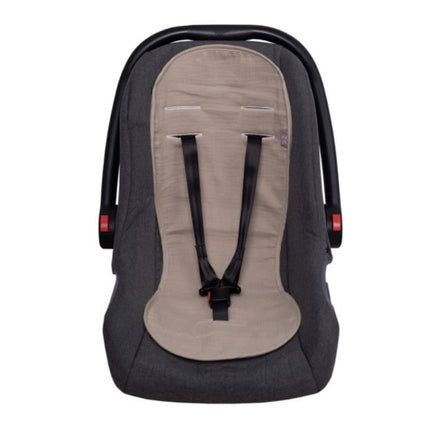 Prodyšná 3D mušelínová vložka do autosedačky i do kočárku – proti pocení béžova