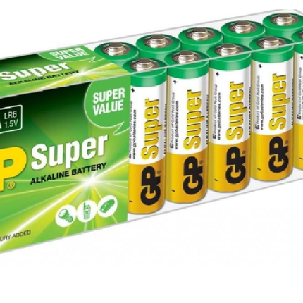 GP Super Alkaline baterie 15A LR06 (AA, tužka) 1,5V 20 kusů