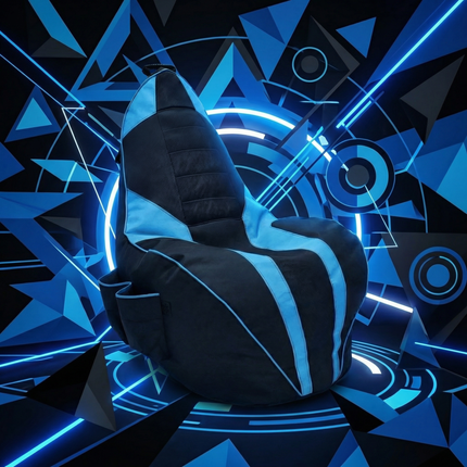 Sedací vak gamingovy Herní křeslo modrý  Premium