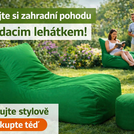 Sedací vak na ležení XXL gafitový – pohodlné herní křeslo a relaxační vak do domu i na zahradu