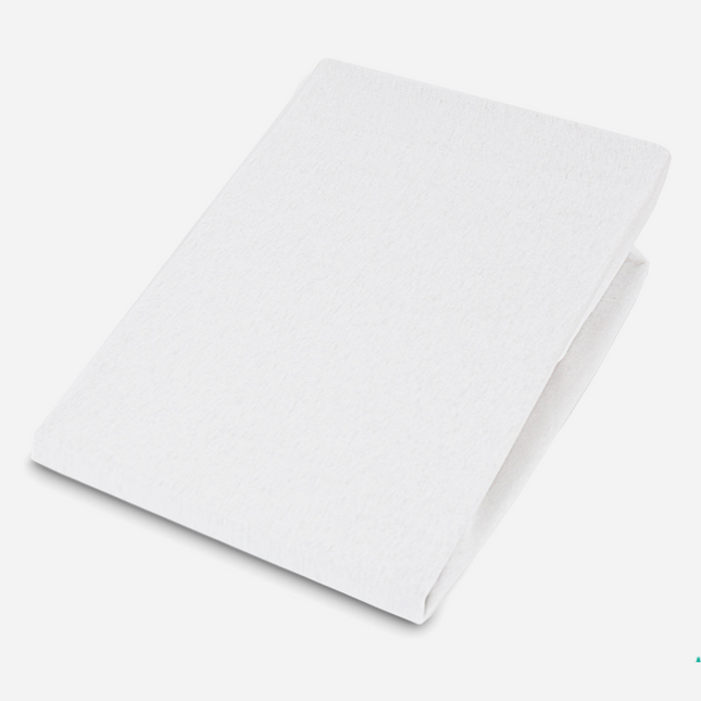 Dětské prostěradlo do postele Jersey - 120 x 60 cm, Bila