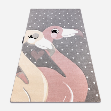 Dětský kusový koberec Petit Flamingos hearts