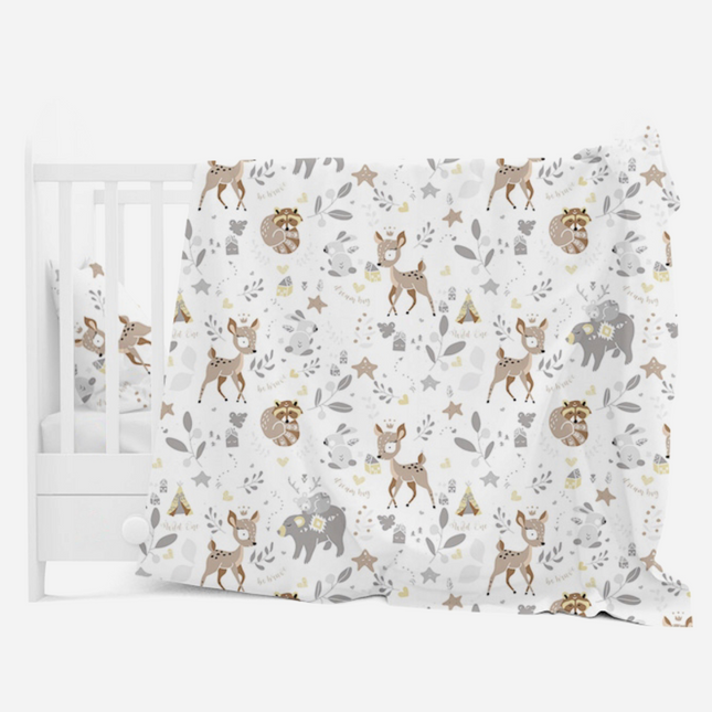 Dětské Povlečení - 2dílná sada ložního prádla Srnky 120x90 cm