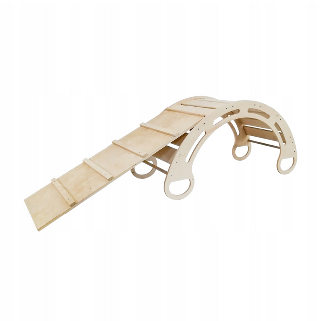 Montessori houpačka se skluzavkou MAX, přírodní, 120 cm, 5 v 1,  7 v 1, CE