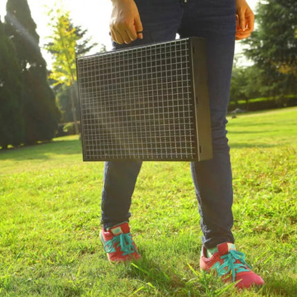 Přenosný cestovní skládací gril na dřevěné uhlí  - Podpalovac gratis